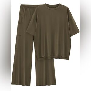 Olive Green Lounge Set